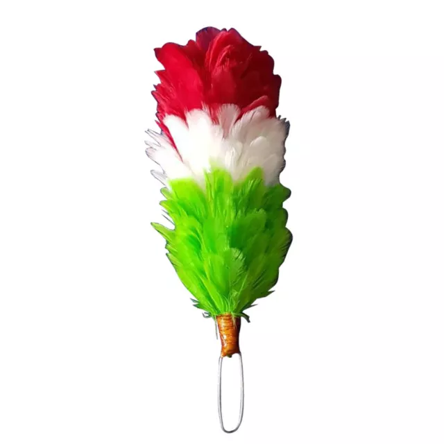 Glengarry Cap Feather Hackle 6"/Balmoral Hats Plume Hackle Green, White, Red