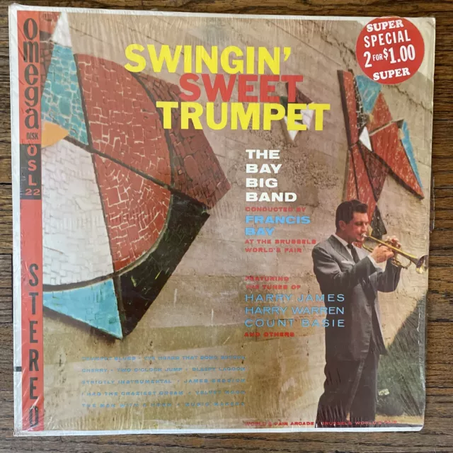 The Bay Big Band Swingin Sweet Trumpet   Record Album Vinyl LP