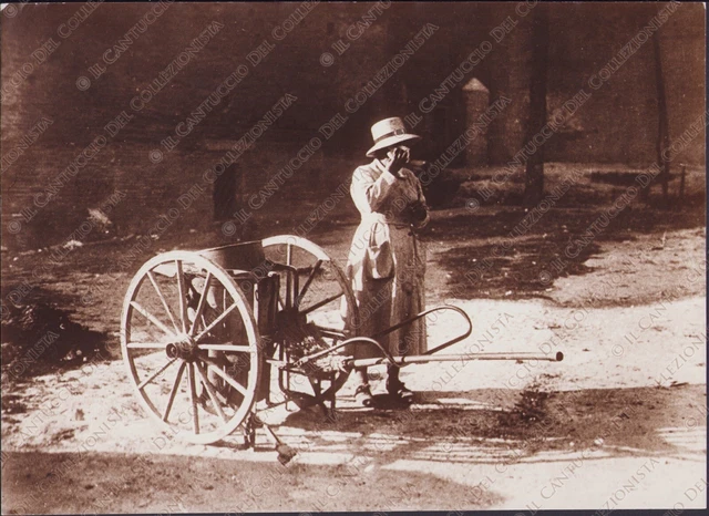 1905 ROMA La netturbina RISTAMPA Fotografia