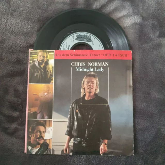 Chris Norman Midnight Lady, 7" vinyl single german, Tatort erster Schimi