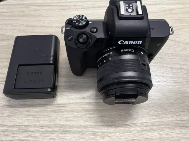 Canon EOS M50 Mark II 24.1MP Mirrorless Camera - Black (EF-M 15-45mm...
