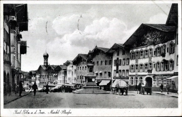 Ak Bad Tölz in Oberbayern, Marktstraße - 3077161