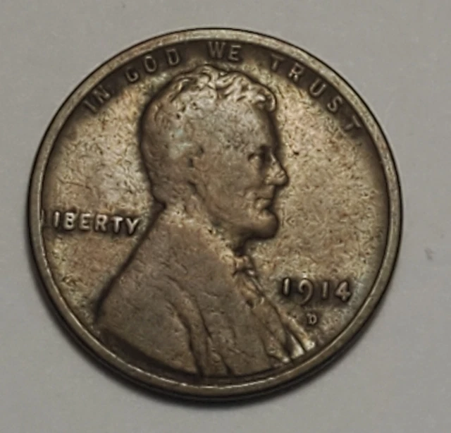 Nicer Low Mintage 1914 D  Lincoln Wheat Cent