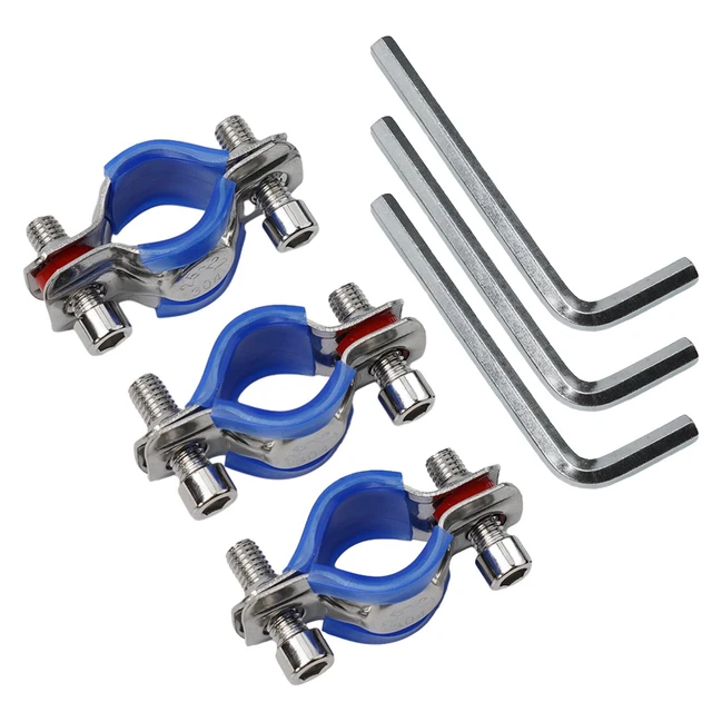 Chiave di fissaggio sedia ufficio argento acciaio inox 2,64*1,3*1,14 pollici kit 3