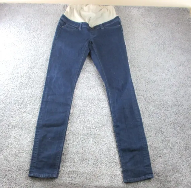 Jeanswest Maternity Jeans 8 W30 L31 Skinny Blue Denim Cotton Stretch ZipFly