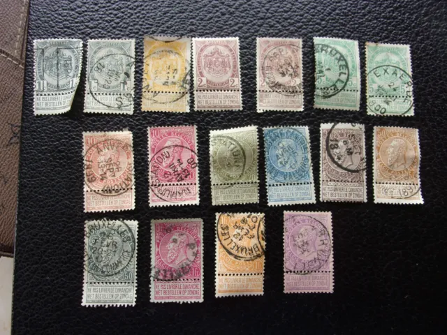 Belgien - Briefmarke Yvert / Tellier N° 53/66 (Alles Staat) Gestempelt (cyn26)