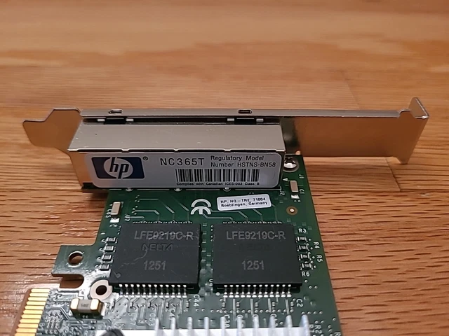 NEW HP 593722-B21 593743-001 NC365T 4-PORT ETHERNET SERVER ADAPTER