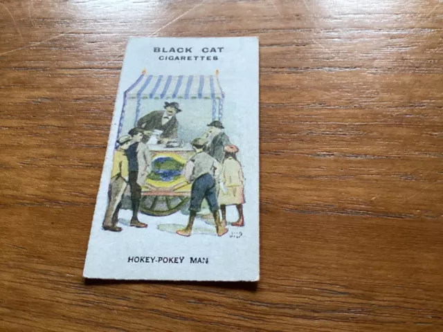 CARRERAS CIGARETTE CARD TYPES OF LONDON 1919 No.38 Hokey Pokey Man