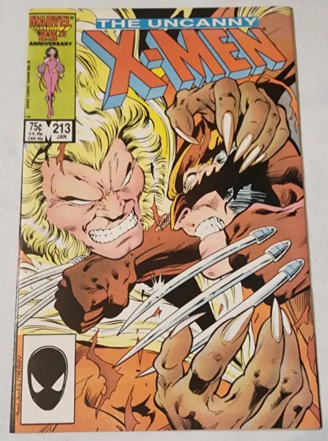 Uncanny X-Men, Vol 1, Issue # 213, Wolverine vs. Sabretooth