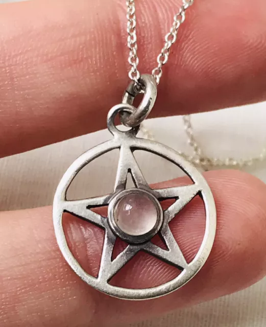 Moonstone pentacle necklace discount