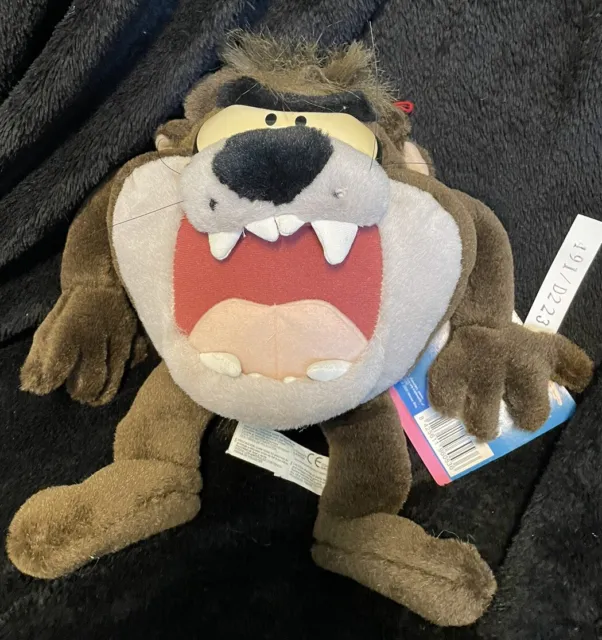 TASMANIAN DEVIL Taz Plush Looney Tunes 2000 Warner Bros Soft Toy