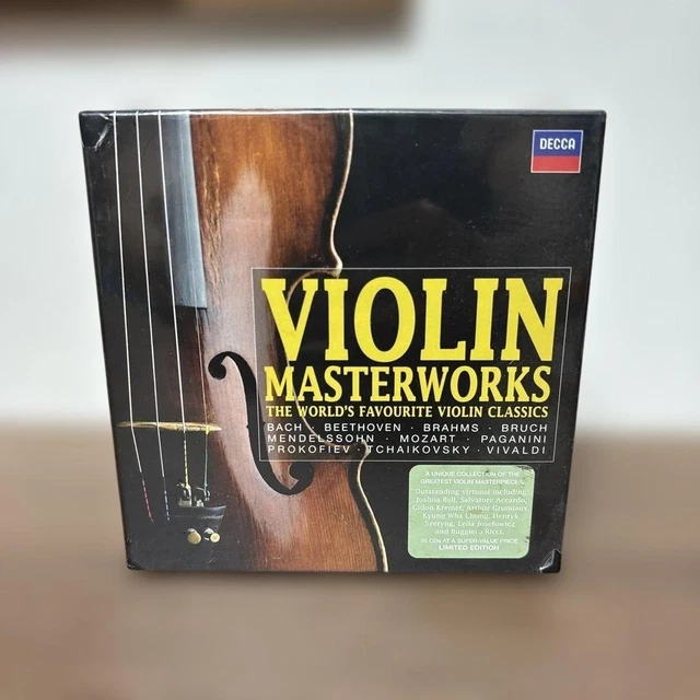 DECCA VIOLIN MASTERWORKS CD Box Set Edición Limitada Clásico Nuevo