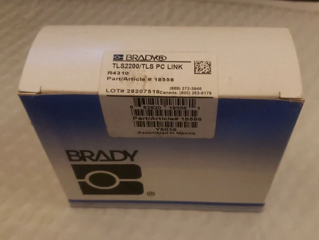 *NEW* Brady TLS2200/TLS PC LINK Black Ribbon R4310 Part/Article #18558