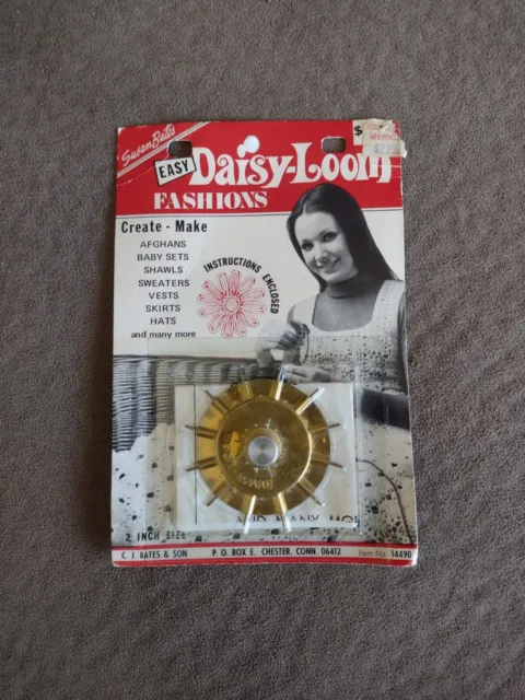 Vtg Susan Bates EASY Daisy-Loom Fashions #14490 Sealed NIP 2" inch Size