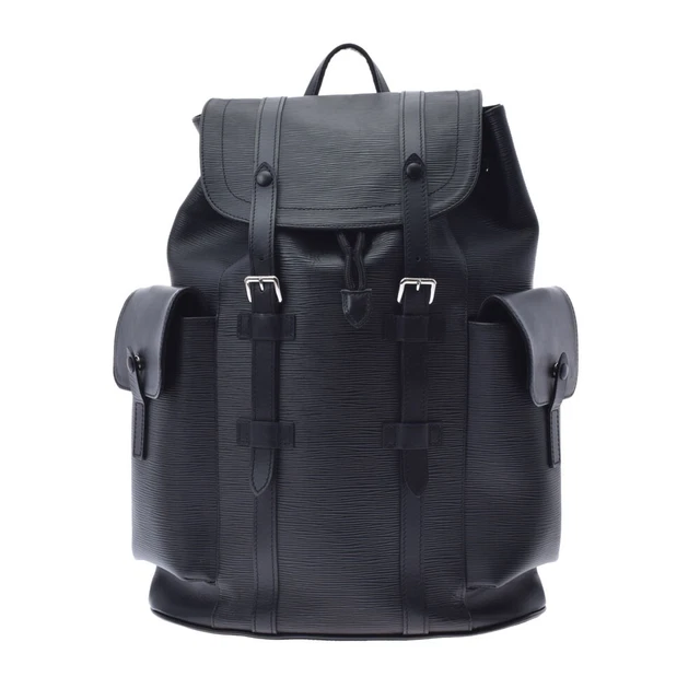 Louis Vuitton Epi Christopher Pm Noir M50159 Mens Leather Ruck Sack Daypack Ginz