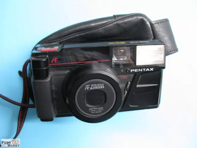 Pentax Kamera mit Blitz - Zoom 70  Objektiv 35-70 Macro lens - point and shoot