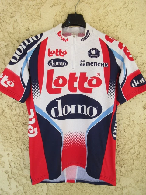 Maillot Cycliste Vintage Lotto Mobistar Isoglass 1997 - Sibille Taille XL