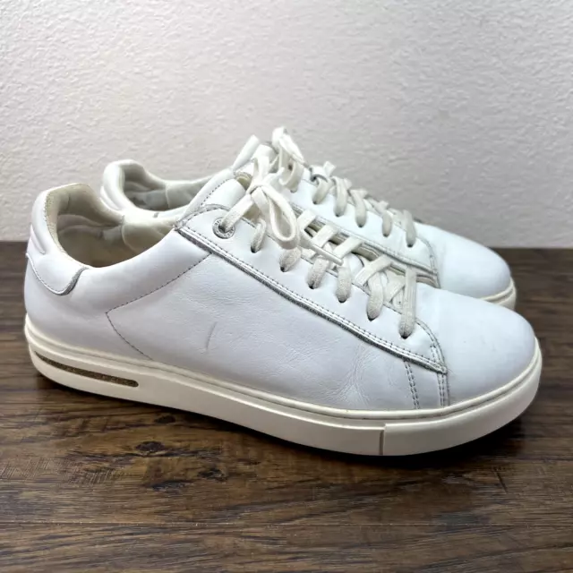 BIRKENSTOCK WOMENS SHOES Size 10 W EU 41 Bend Low White Leather