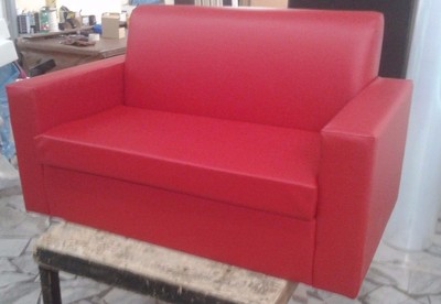 Relax Divano 2 due posti Divanetto tessuto ecopelle sofà poltrona relax sed 37 colori. 