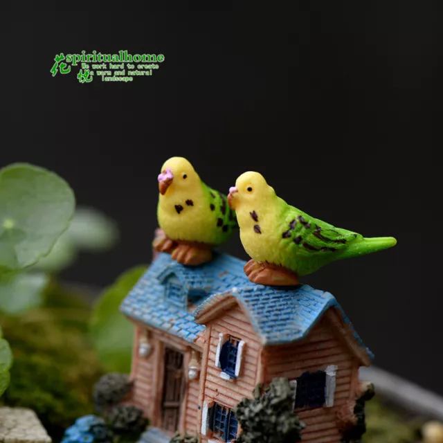 3pcs/lot Gorgeous Parrot Moss Micro Landscape Material Decoration Ornaments 3
