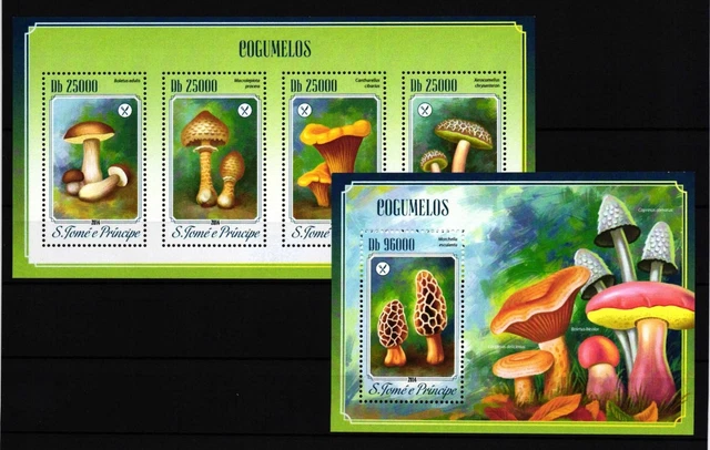 Sao Tome e Principe 5785-5788 und Block 1013 postfrisch Kleinbogen #GY986