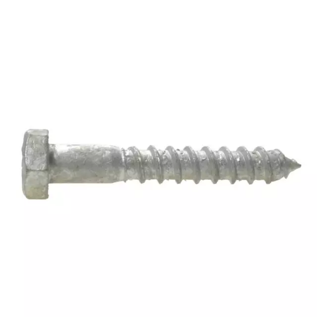 M8 x 50mm (PT) Metric Hex Coach Lag Screw Galvanised Class 4.6  Timber AS 1393