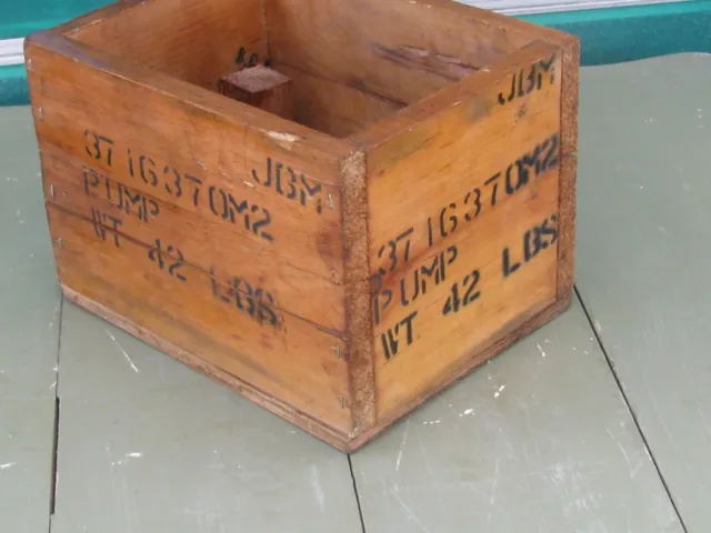 Original JBM Wood Made in UNITED KINGDOM Shipping Crate Box