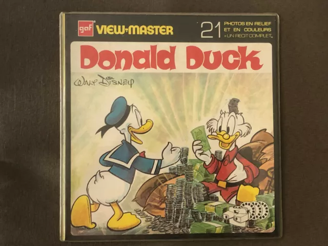 vintage Walt Disney : view-master GAF - Donald duck  années 60 - neuf