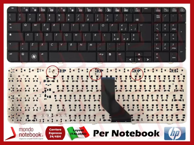 Teclado Keyboard Italiana para Notebook HP compaq presario CQ60-101AU