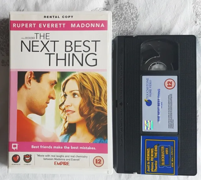 THE NEXT BEST THING (VHS) BIG BOX - Madonna + Rupert Everett + Benjamin Bratt