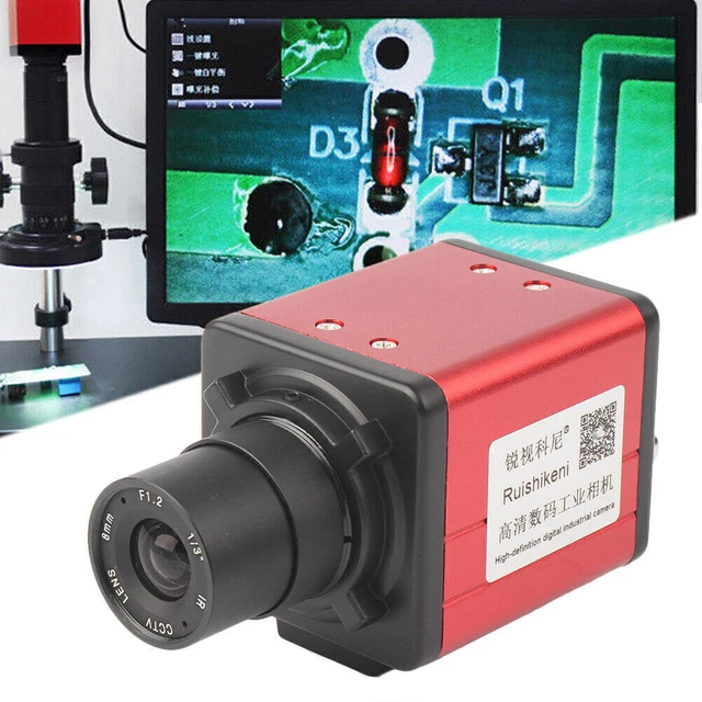 14MP Industrial Microscope Camera BNC VGA AV TV Output Zoom C-mount Lens Digital
