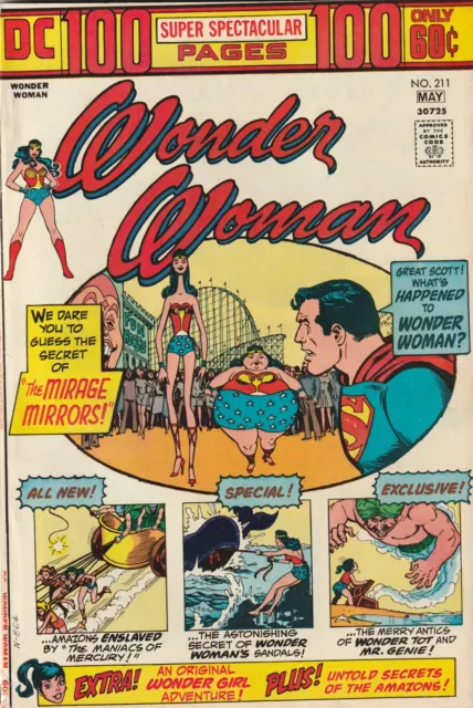 Wonder Woman #211 Super Spectacular 100 Page Special 1974 Bronze Age DC