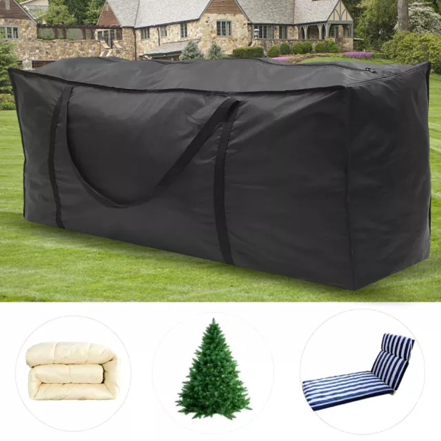 Extra Large Zipped Waterproof Garden Furniture Cushion Storage Bag Heavy Duty ⌒