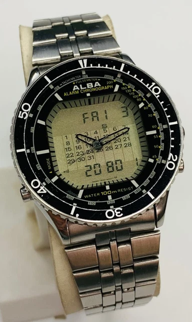 SEIKO セイコー　Y950-5020 ALBA Seiko Alba Y950-5020 Ana Digi Vintage Men's Watch For Parts