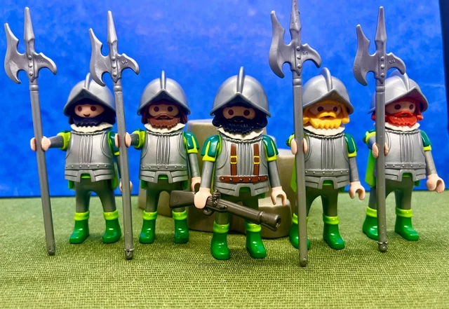 PLAYMOBIL X5 FIGURINES Conquérants Coloniaux Espagnols Conquistador Pirates 286801721361