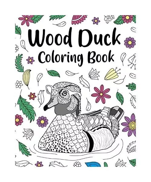 Wood Duck Coloring Book: Funny Quotes and Freestyle Drawing Pages, Carolina Duck