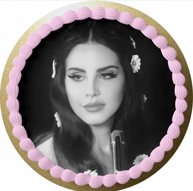 LANA DEL REY Essbar Tortenaufleger Torte Tortenbild Zuckerbild + TEXT ...
