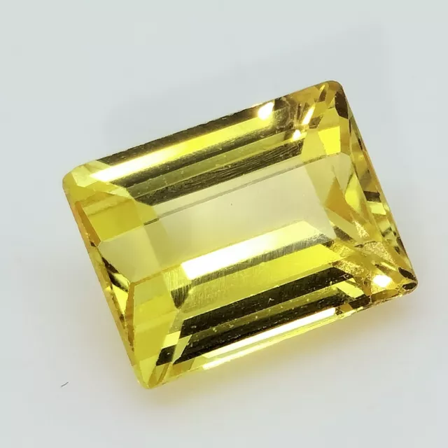 2.30 Carats Naturel Ceylan Jaune Saphir Rectangle Coupe Superbe Pierre Précieuse