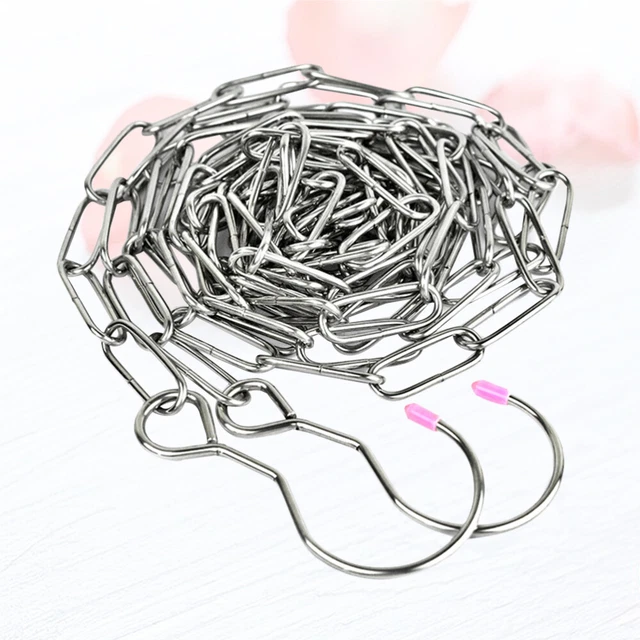 Catene Portaoggetti Per Abbigliamento Montaggio A Parete Linea Biancheria Silver