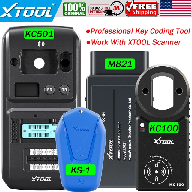 XTOOL KC501 M821 KC100 KS-1 Car Key Coding IMMO Key Lost Tool Work with D8 D9PRO