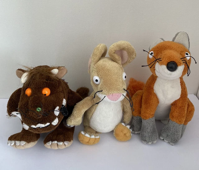 THE GRUFFALO, FOX and Mouse 6" Plush Soft Stuffed Toy Bundle By AURORA