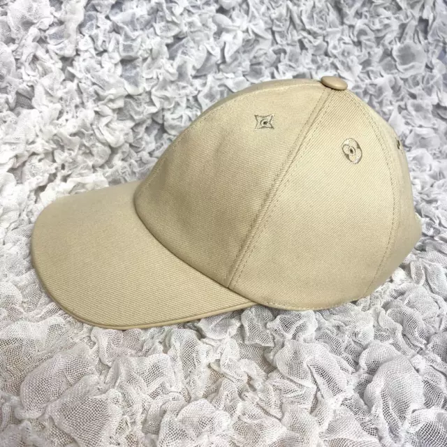 Louis vuitton LV Iconic M7051L Baseball Cap Beige Beauty Unisex Accessories Auth