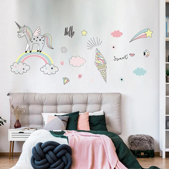 Adesivi Glitterati A Forma Di Unicorno – Amscan – Striscia Decorativa Per Feste