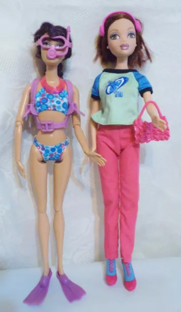 Konvolut Barbie Bekleidung / Zubehör + 2 Puppen 2