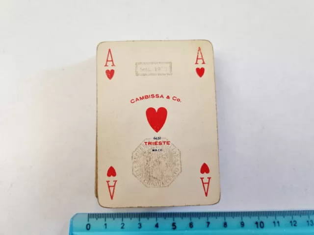 Carte Da Gioco Cambissa Trieste 1972 Poker Vintage Original Playing Card New