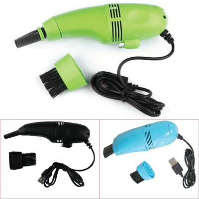 Mengonee Mini Clavier USB Aspirateur PC Portable Brosse de Nettoyage poussière Outil Multiple Brossette 4 Couleurs 