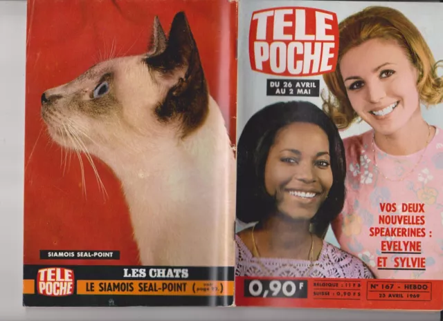Tele¨poche 1969 N°167 Complet - Speakerines Evelyne Et Sylvie