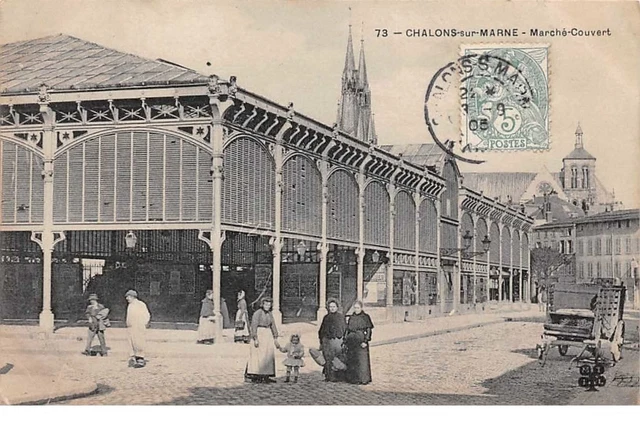 51. n° 103532 .chalons sur marne .marche couvert .