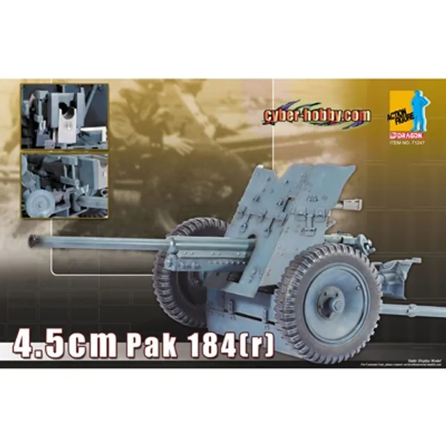 1/6 Scale WWII German 4.5cm Pak 184 For 12" Figure