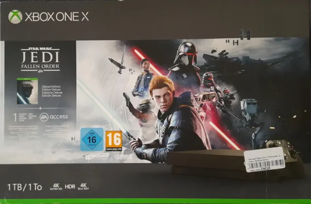 Microsoft xbox one x 1tb+ 4 Spiele (Fifa 18, Fallout 4 Goty, Kingdome Come Deli)